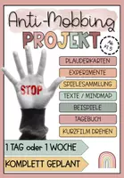 Vorschau - Stundenentwürfe - Anti-Mobbing Komplettpaket - alle passenden Materialien - Deckblatt