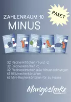 Vorschau - Stationenlernen - Materialpaket Minusrechnen im ZR 10 - Deckblatt