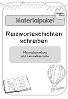 Vorschau - Unterrichtsreihen - Materialpaket: Materialsammlung Reizwortgeschichten schreiben inkl. Lernzielkontrolle - Deckblatt