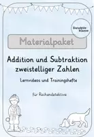 Vorschau - Unterrichtsreihen - Materialpaket: Lernvideos und Trainingshefte zur Addition und Subtraktion im ZR bis 100 - Deckblatt
