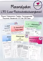 Vorschau - Stundenentwürfe - Materialpaket - LRS (Lese-Rechtschreibschwierigkeiten) - v.a. Klasse 5-7 - Deckblatt