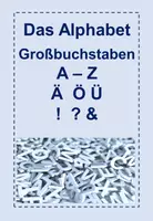 Vorschau - Arbeitsblätter - Großes Materialpaket - Das Alphabet - Großbuchstaben schreiben lernen - Deckblatt
