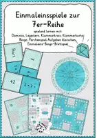 Vorschau - Spiele - Einmaleinsspiele zur 7er-Reihe *MATERIALPAKET* - Deckblatt