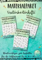 Vorschau - Arbeitsblätter - Materialpaket der Blanko-Visitenkartenheftchen bis 10, bis20 & bis 100 - Deckblatt