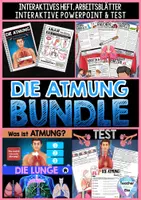 Vorschau - Unterrichtsreihen - Die Atmung BUNDLE | Der Mensch - digital + analog - Distanzunterricht + Homeschooling | Sofort einsetzbar - Deckblatt