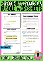 Vista previa - Hojas de trabajo - Bundle Conditionals Worksheets | Paquete de Materiales Conditionals - Portada