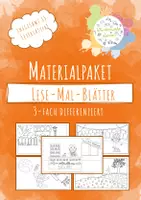 Vorschau - Arbeitsblätter - Materialpaket / 5 Lese-Mal-Blätter / 3-fach-differenziert - Deckblatt