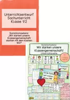 Vorschau - Unterrichtsreihen - Sozialkompetenz: Klassengemeinschaft stärken: Unterrichtsreihe & Unterrichtsentwurf (Kl. 1/2) - Deckblatt