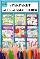 Vorschau - Mal- und Bastelvorlagen - SPARPAKET AUSMALBILDER - WACHSEND - Deckblatt