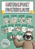 Vorschau - Poster - Faultierklasse - Materialpaket / Klassentier Faultier - Deckblatt