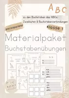 Vorschau - Arbeitsblätter - Materialpaket - Buchstabeneinführung & Übungen - Deckblatt