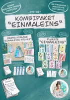 Vorschau - Arbeitsblätter - Kombipaket "Kleines Einmaleins" Mathe Plakate Einmaleins-Fächer - Deckblatt