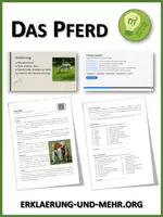 Vorschau - Arbeitsblätter - Das Pferd (Materialpaket) - Deckblatt