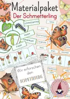 Vorschau - Stundenentwürfe - Materialpaket: Der Schmetterling - Deckblatt