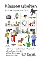 Vorschau - Fördermaterial/Inklusion - Klassenarbeiten. Materialpaket. Jahrgang 5 und 6 - Deckblatt