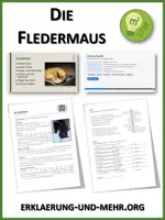 Vorschau - Arbeitsblätter - Die Fledermaus (Materialpaket) - Deckblatt