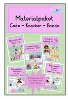 Vorschau - Unterrichtsreihen - Materialpaket : Mit der Codeknacker-Bande durchs Schuljahr - Deckblatt