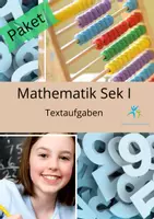 Vorschau - Arbeitsblätter - Materialpaket Textaufgaben Sek I - Deckblatt