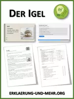 Vorschau - Arbeitsblätter - Der Igel (Materialpaket) - Deckblatt