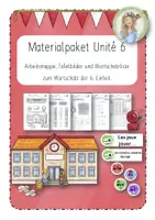 Vorschau - Unterrichtsreihen - Français: Materialpaket Unité 6 : Arbeitsmappe, Wortschatzliste & Tafelbilder - Deckblatt