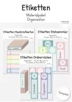 Vorschau - Bildkarten - Bundle: Etiketten (editierbar) Pastell - Deckblatt