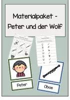 Vorschau - Arbeitsblätter - Materialpaket Peter und der Wolf - Deckblatt