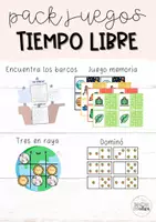 Vista previa - Juegos / Gamificación - Pack juegos tiempo libre - Portada