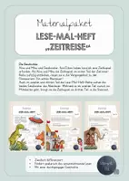 Vorschau - Unterrichtsreihen - Wachsendes Materialpaket Lese-Mal-Heft "Zeitreise" - Deckblatt