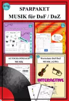 Vorschau - Arbeitsblätter - SPARPAKET: Musik im DaF-Unterricht - PDF, Word & INTERACTIVE - Deckblatt
