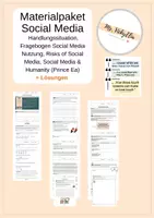 Vorschau - Arbeitsblätter - Materialpaket Social Media inkl. Handlungssituation (wachsend) - Deckblatt