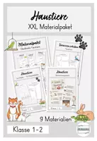 Vorschau - Stundenentwürfe - Materialpaket Haustiere komplett - Deckblatt