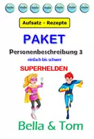 Vorschau - Unterrichtsreihen - PAKET: Personenbeschreibung 3 ( SUPERHELDEN einfach bis schwer) - Deckblatt