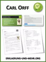Vorschau - Arbeitsblätter - Carl Orff (Materialpaket) - Deckblatt