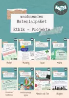 Vorschau - Stundenentwürfe - wachsendes Materialpaket: verschiedene Projekte Klasse 7,8,9,10,11 - Deckblatt