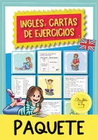 Vista previa - Refuerzo / NEE / Materiales de apoyo - Inglés - Cartas de ejercicios - Pack de materiales - Portada