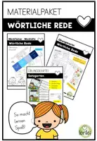 Vorschau - Stundenentwürfe - Materialpaket - wörtliche Rede - Deckblatt