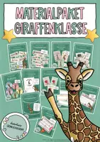 Vorschau - Poster - Giraffenklasse - Materialpaket / Klassentier Giraffe - Deckblatt