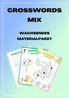 Vorschau - Mal- und Bastelvorlagen - Crosswords Mix - Wachsendes Materialpaket - Deckblatt