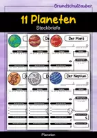 Vorschau - Arbeitsblätter - Steckbrief - 11 Planeten im Sonnensystem - SPARBUNDLE Materialpaket - Deckblatt