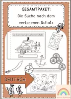 Vorschau - Arbeitsblätter - Gesamtpaket Sommerhefte - Deutsch (1.-4. Klasse) - Abenteuer im Wörterland - Deckblatt