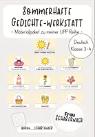 Vorschau - Arbeitsblätter - Sommerhafte Gedichte-Werkstatt: Materialpaket zu meiner UPP-Reihe - Deckblatt