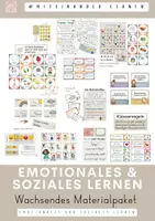 Vorschau - Arbeitsblätter - Wachsendes Materialpaket emotionales und soziales Lernen - Deckblatt