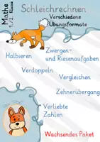Vorschau - Arbeitsblätter - Schleichrechnen - wachsendes Paket - Mathe Klasse 1 und 2 - Deckblatt