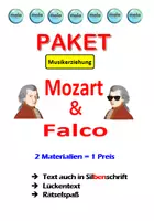 Vorschau - Unterrichtsreihen - PAKET : Mozart & Falco - Leben und Werk - Deckblatt