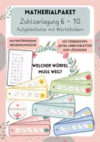 Vorschau - Spiele - Materialpaket Rechenfächer - Zahlzerlegung 6, 7, 8, 9, 10 mit Würfelbildern - Addition - mit Fördertipps, Arbeitsblättern und Lösungen! - Deckblatt