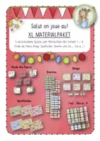Vorschau - Stundenentwürfe - XL Materialpaket: Salut on Joue! (5 versch. Spiele zum Wortschatz der Einheiten 1-6) - Deckblatt