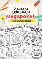 Vorschau - Arbeitsblätter - Materialpaket - Zahlen kennenlernen - Zahlenraum 1-10 - Deckblatt