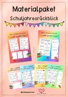 Vorschau - Arbeitsblätter - Materialpaket Schuljahresrückblick - Deckblatt