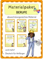 Vorschau - Arbeitsblätter - DaF/DaZ Materialpaket Berufe - Deckblatt