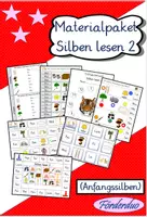 Vorschau - Arbeitsblätter - Materialpaket "Silben lesen 2" (Anfangssilben) - Deckblatt